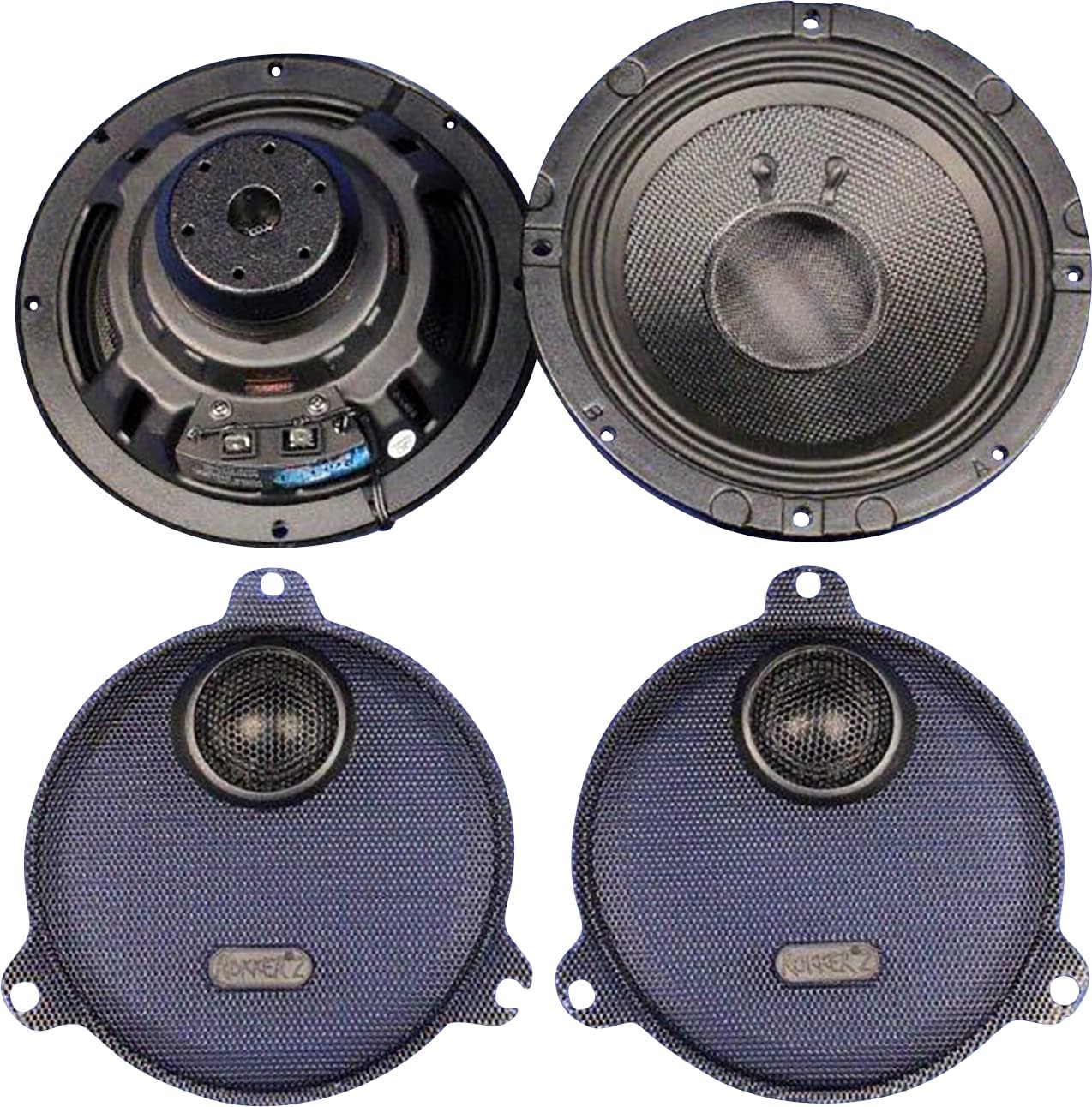 J&M Rokker XXR2 6.71" Front Speaker kit for 2014 and Newer Harley-Davidson Ultra Classic and Street Glide Models