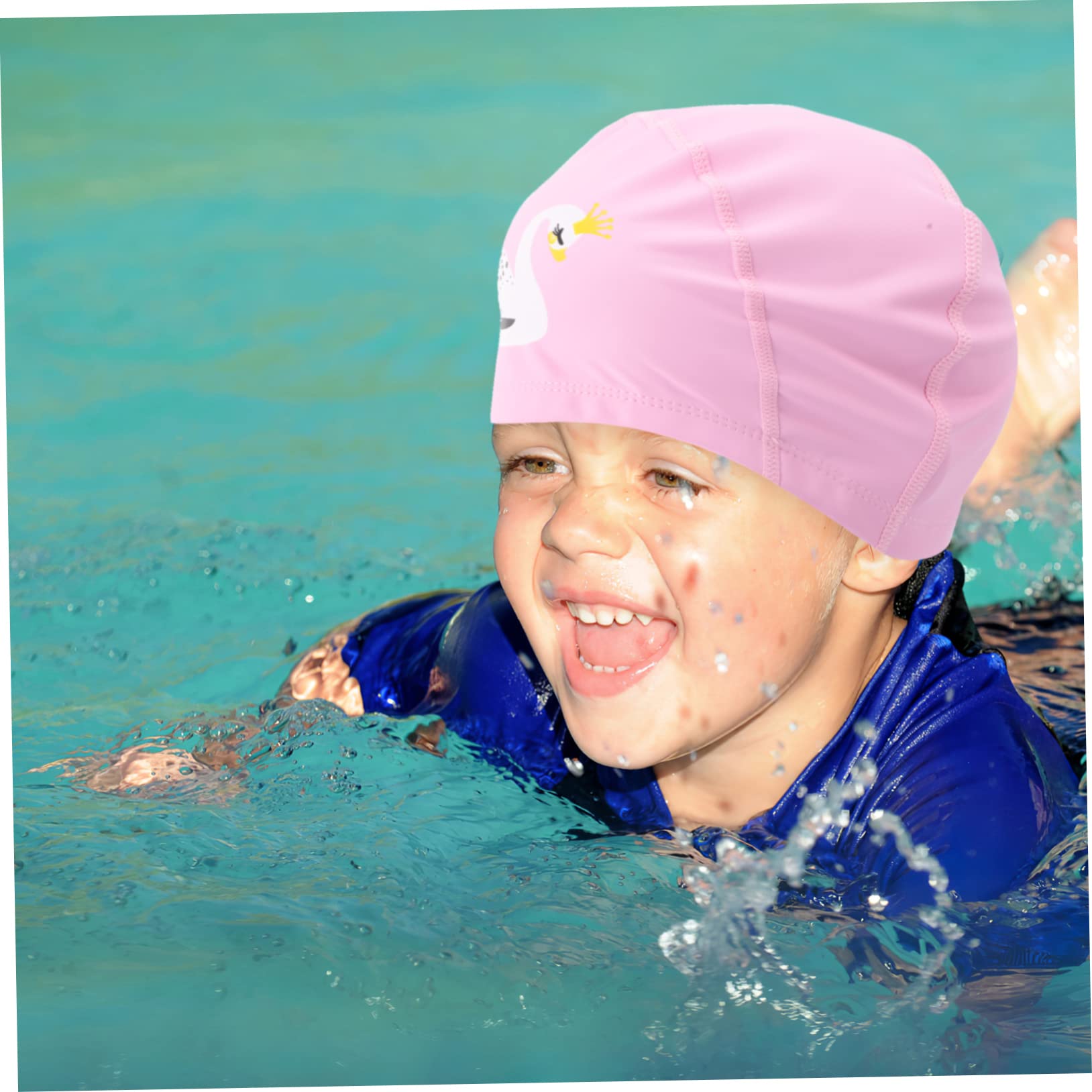 VANZACK Bonnet de Bain Enfant Bonnets de Bain Couvre-tête de Bain élastique Casquette de Bain Bebe Casquette Bain Shower Cap Couvre-Chef de Bain Bonnet de Bain Anti-Bruit PVC