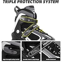 Vista 2 de MammyGol Adjustable Inline Skates for Kids Boys Girls Youth Beginner with Light up Wheels Ages 4-16