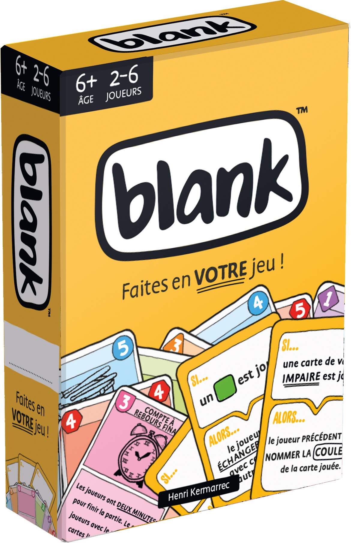 Asmodee-| Jeu de Cartes | A partir de 6 Ans | 2 à 6 Joueurs | 10 Min, HUGBLK01FR