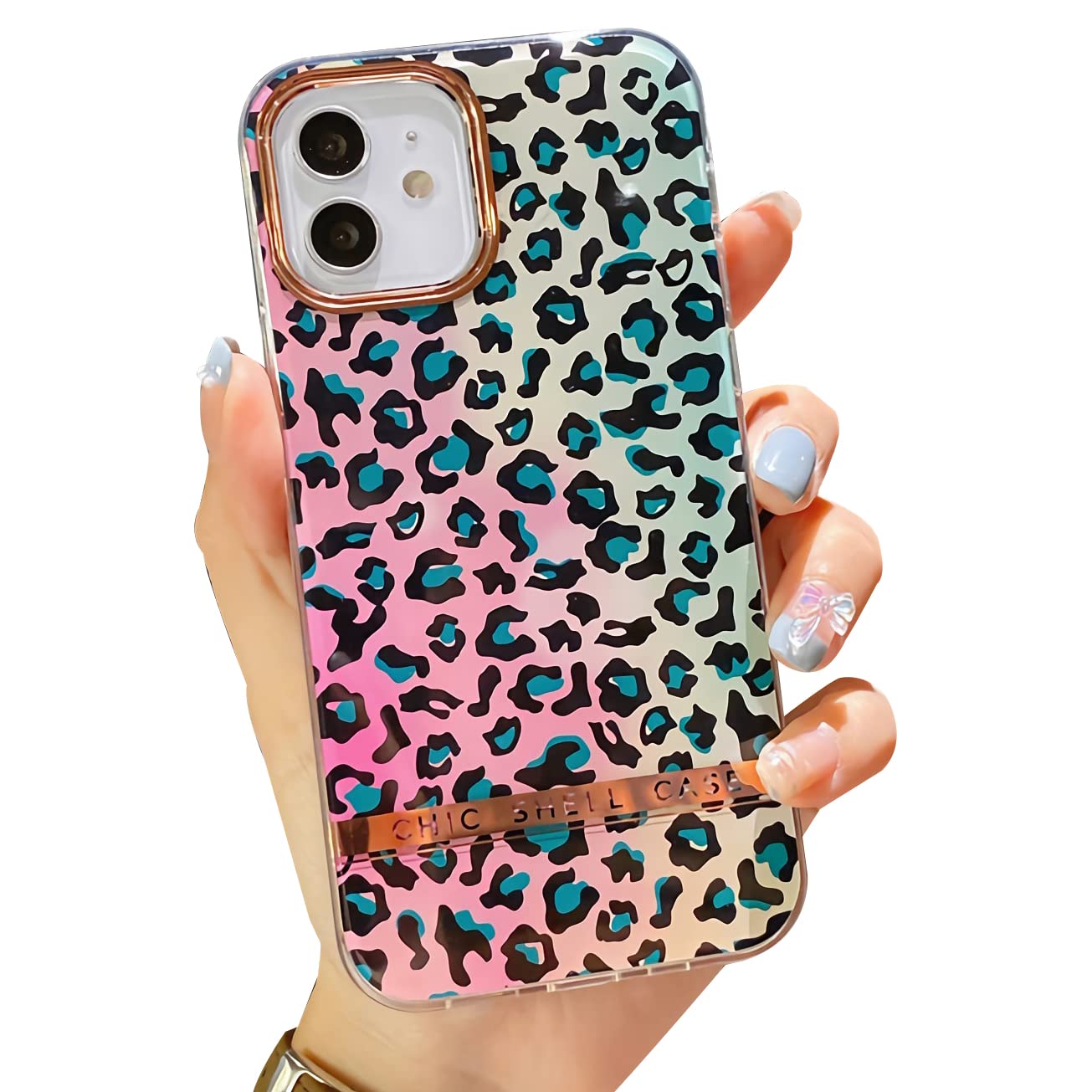 Amazon.co.jp: iPhone13 ケース ヒョウ柄 かわいい キラキラ