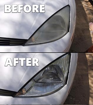 Clear Lights Tech, Headlight Restoration Kit - Headlight Cleaner 3-Wipe System, Helps Remove Yellowing & Oxidation, Helps Improve Headlight Visibility, Long-Lasting UV Protection.
