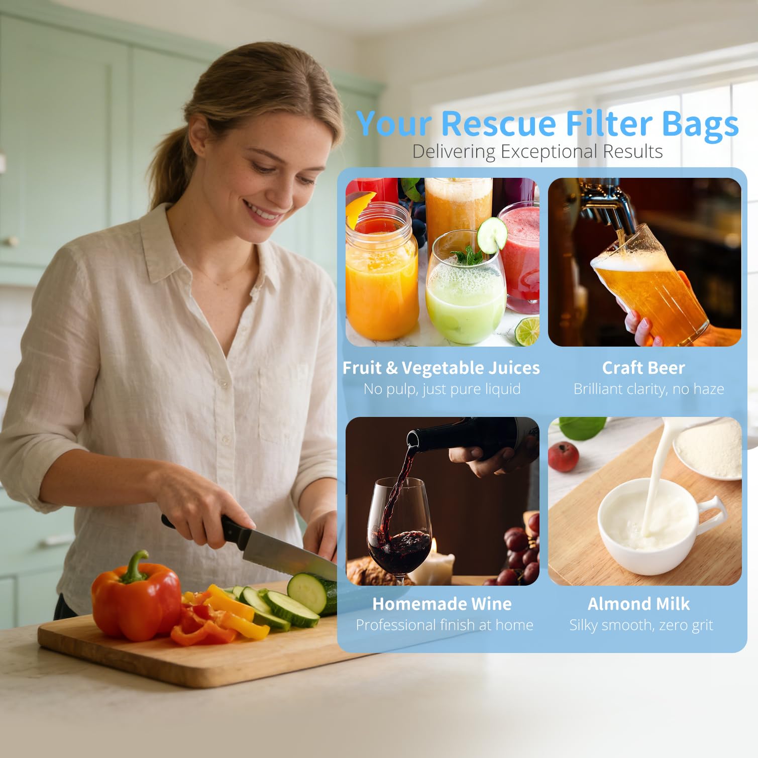 5-Gallon Filter Bags - 3 Pack Starter Kit -2