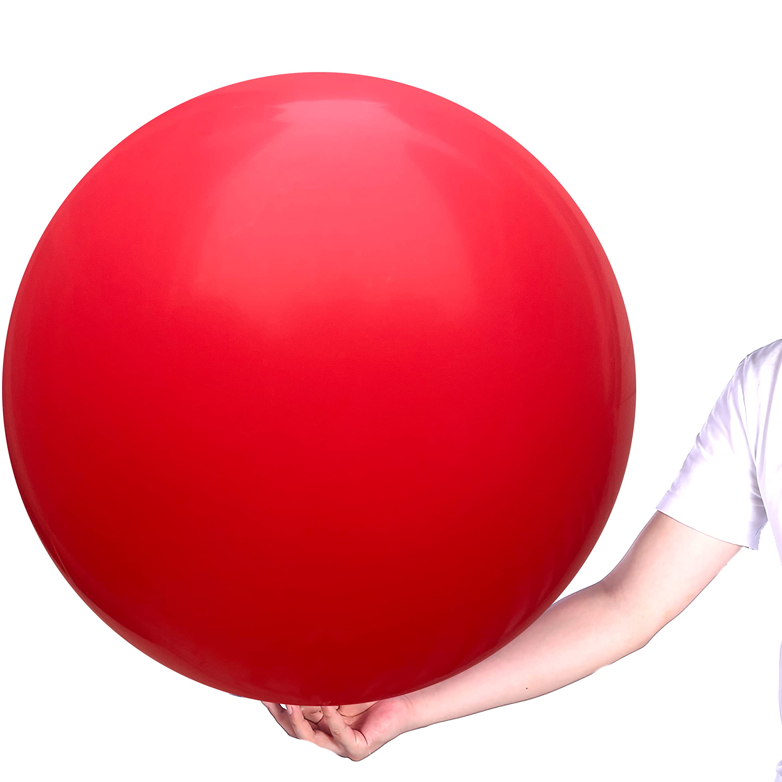 COLORFUL ELVES Large Red Balloons 36 inches 4 Pack Giant Jumbo Red Latex Party balloon