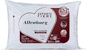 Travesseiro Suporte Firme Altenburg Extra Branco Capa Percal 180 Fios 100% Algodão