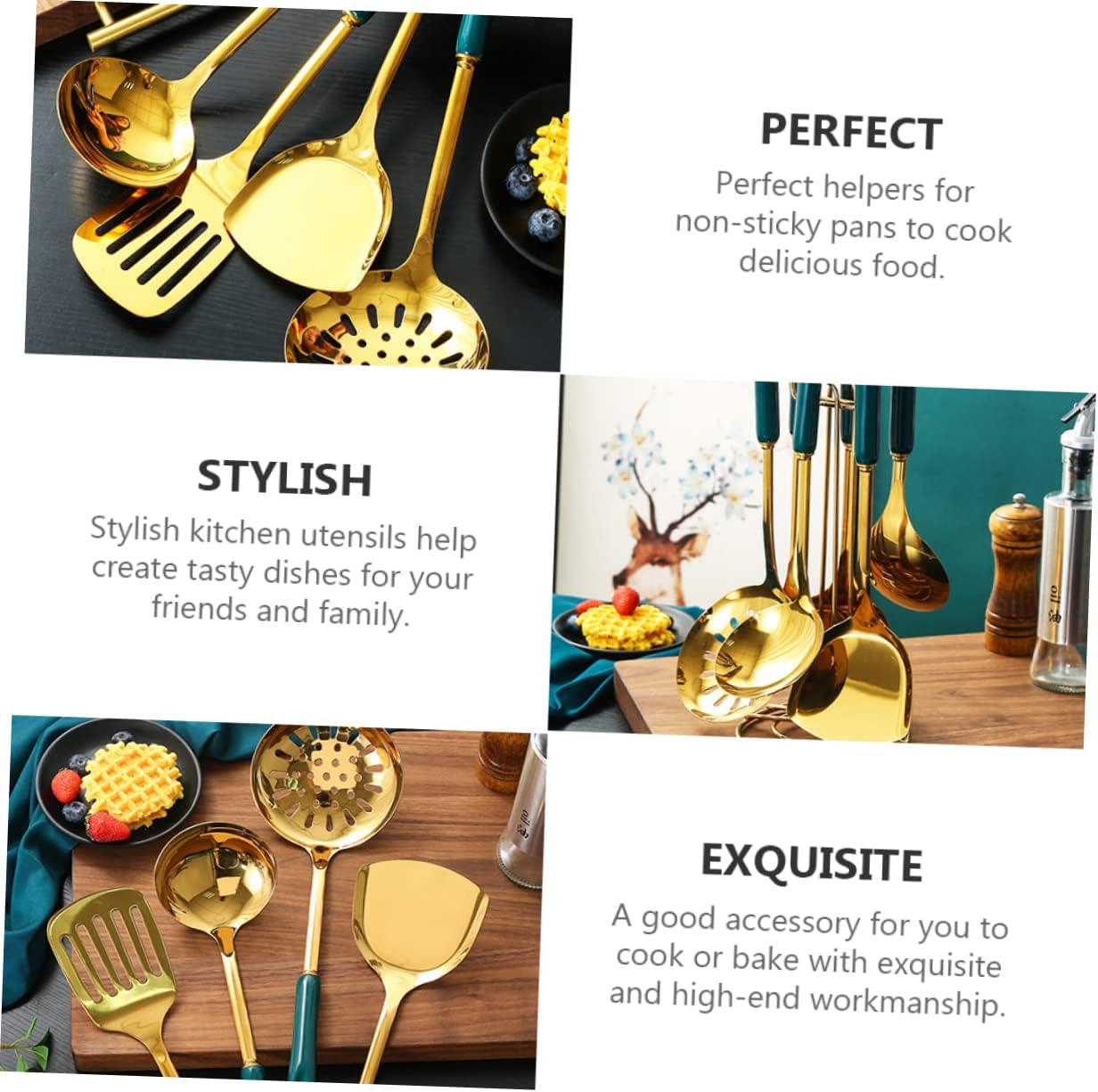 Matte Stainless Steel Kitchenware Kitchenware Cookware Utensils for Cooking