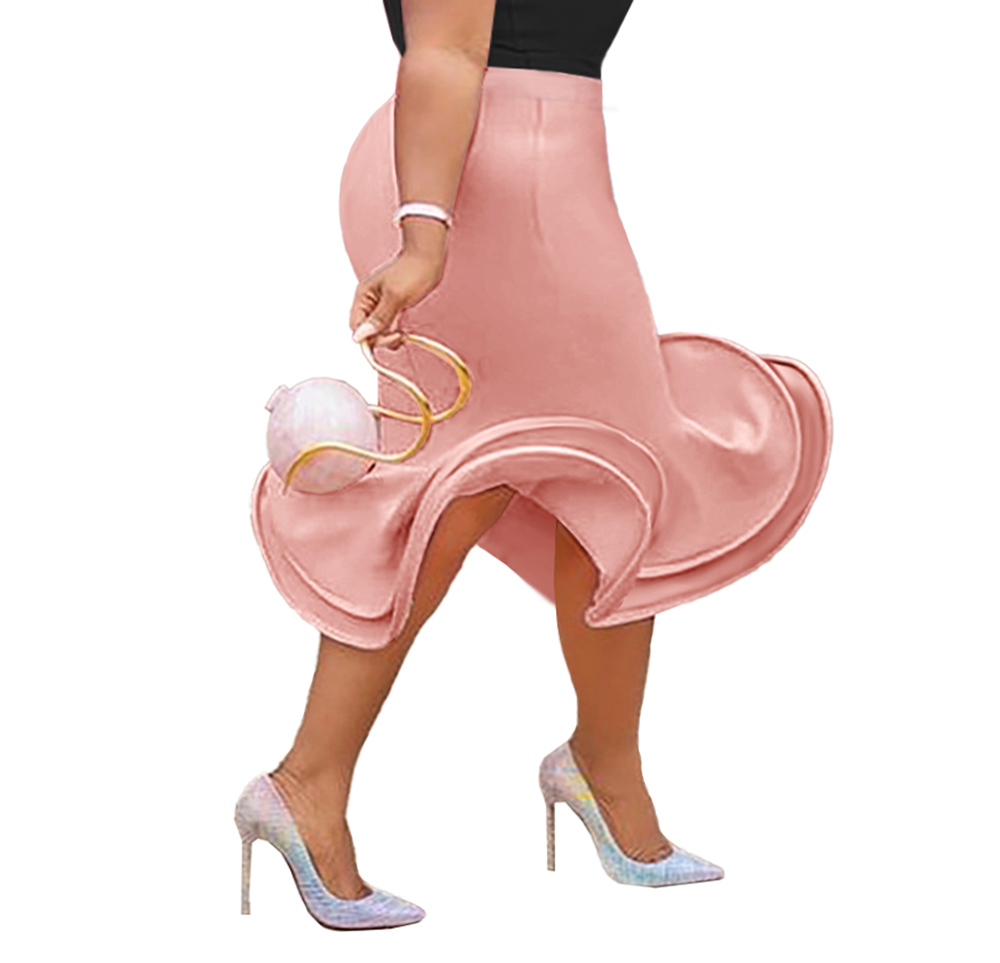Amazon.com: ONTINVA Women's Pink High Waist Bodycon Flare