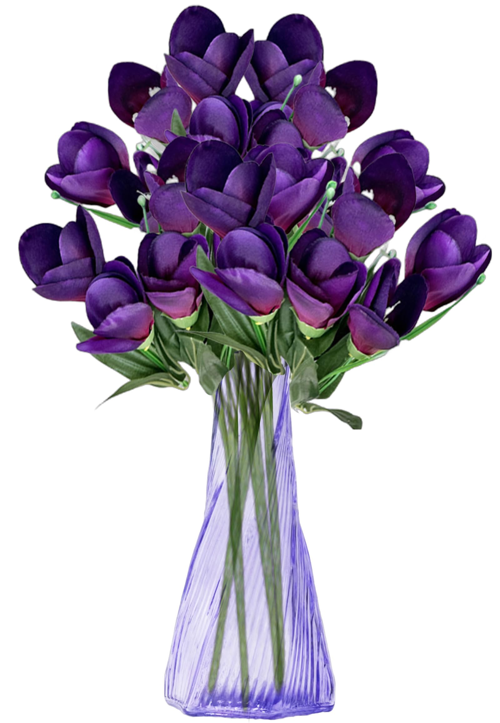 Bouquet de fleurs artificielles violet de qualité supérieure pour décoration 5728