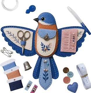 Bird Shaped Felt Sewing Organizer DIY Kit Portable Decorative Crafts Pouch