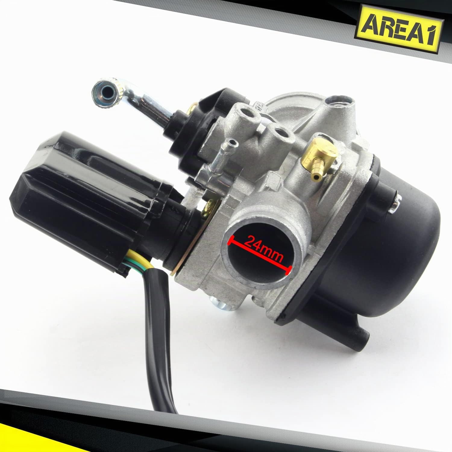 Carburatore di ricambio 17,5 mm compatibile con Piaggio Zip, Zip 2, Zip Base, Zip SSL (2 tempi)