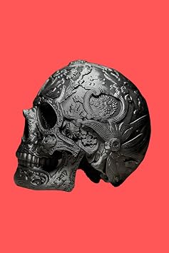 Vanitas | Barok Detaylı Neo-Gothic Dekoratif Kafatası Heykeli 15 cm | Flow Serisi | 3D Baskı Sanatı