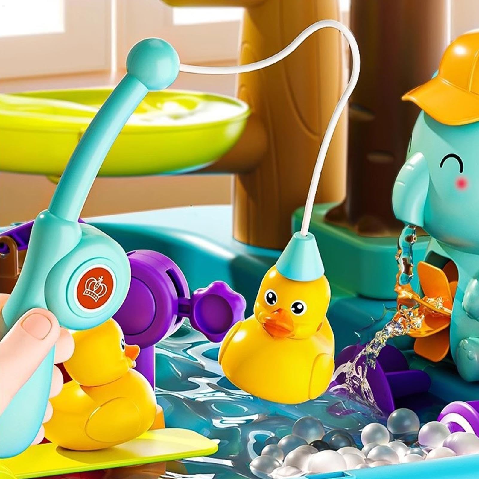 Generisch Kinderspielspüle mit fließendem Wasser Angelspielzeug für Kinder | Wasserspieltisch für Kinder für Sommer drinnen draußen Garten Hof Spiel und Mädchen