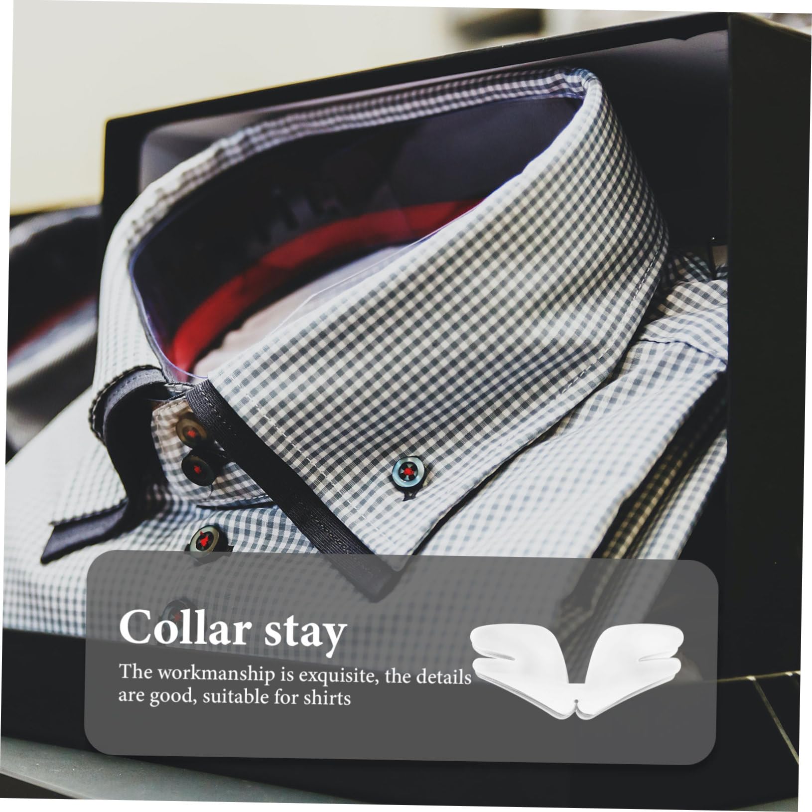 Homoyoyo Inserciones En El Cuello De La Camisa De Vestir Estancia De La Camisa Imanes De Sujeción Del Collar Refuerzo Moldeador De Cuello Para Hombres