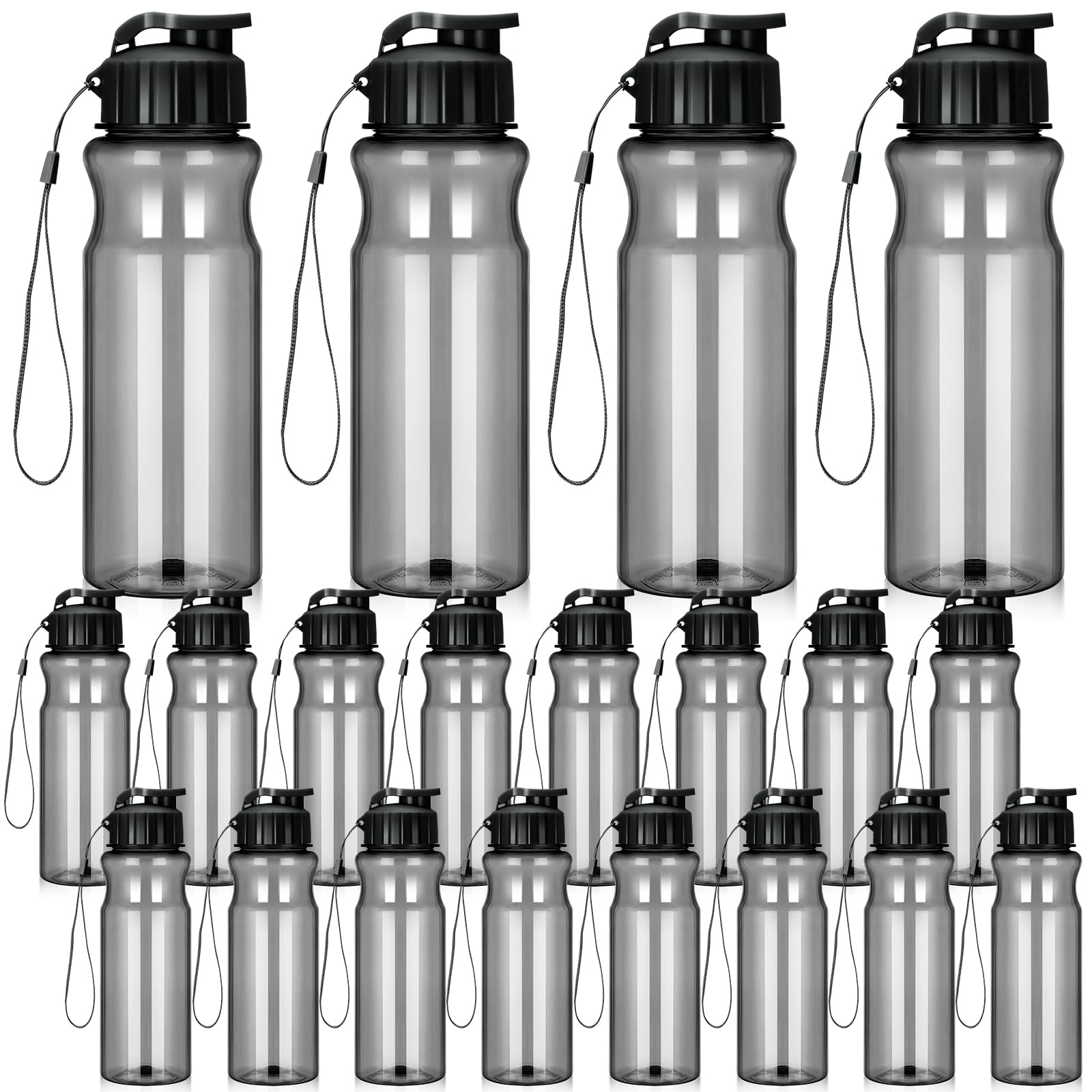 Amazon.com: Tioncy 20 Pieces Plastic Water Bottles for Kids Bulk 17 oz ...