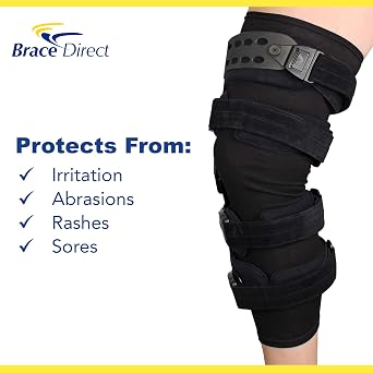 Brace Direct ROM Post-Op Telescoping Knee Brace Plus S/M Undersleeve