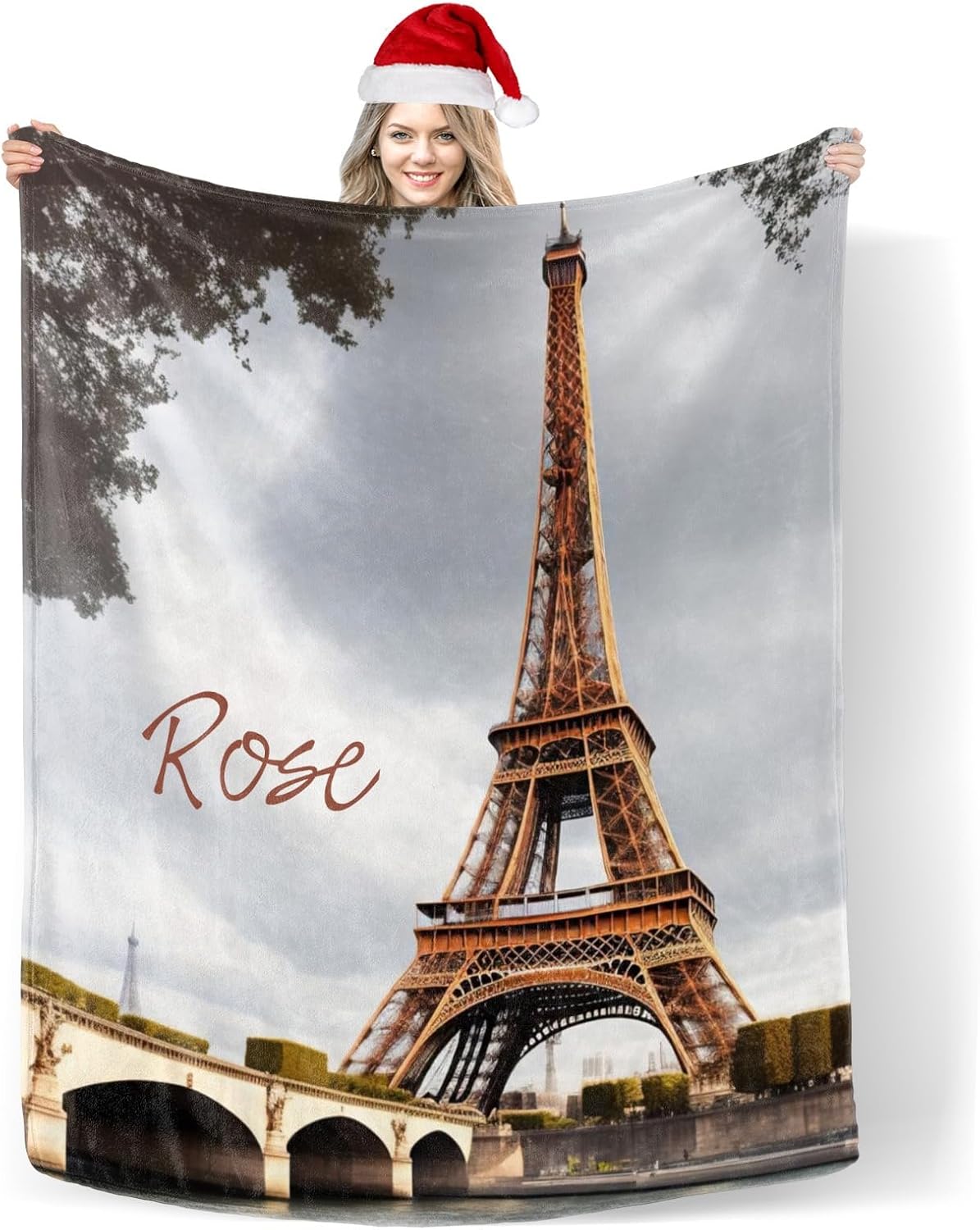 Custom Blanket with Name Text,Personalized Penguin Super Soft Fleece Blankets for Couch Sofa Bed 50X60inch