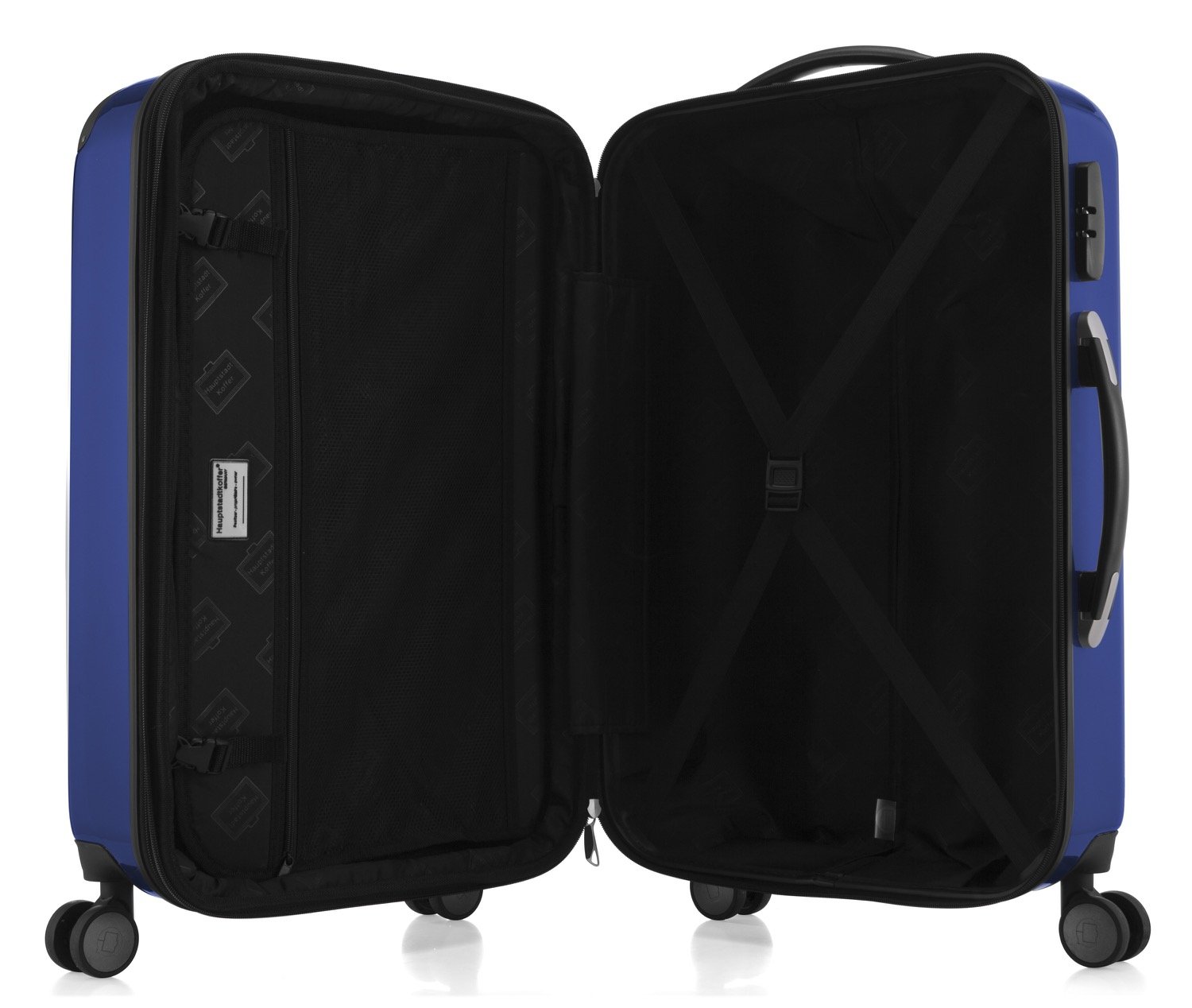 HAUPTSTADTKOFFER - Alex R2 - Juego de 3 Maletas, Maletas rígidas, Trolley, Equipaje de Viaje Mate, Set de Viaje, 4 Ruedas Dobles (S, M y L), Azul Oscuro