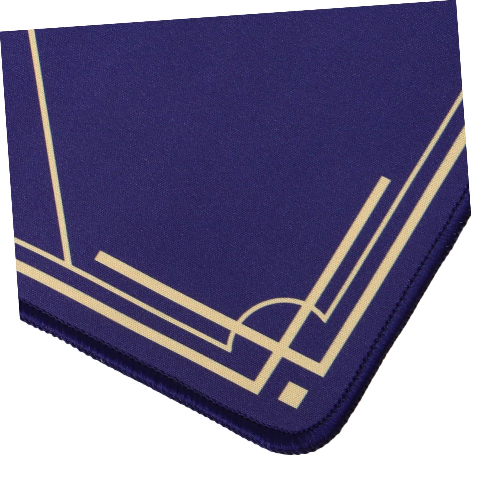 Tapete de Póquer Portátil Plegable de Resina y Goma Azul
