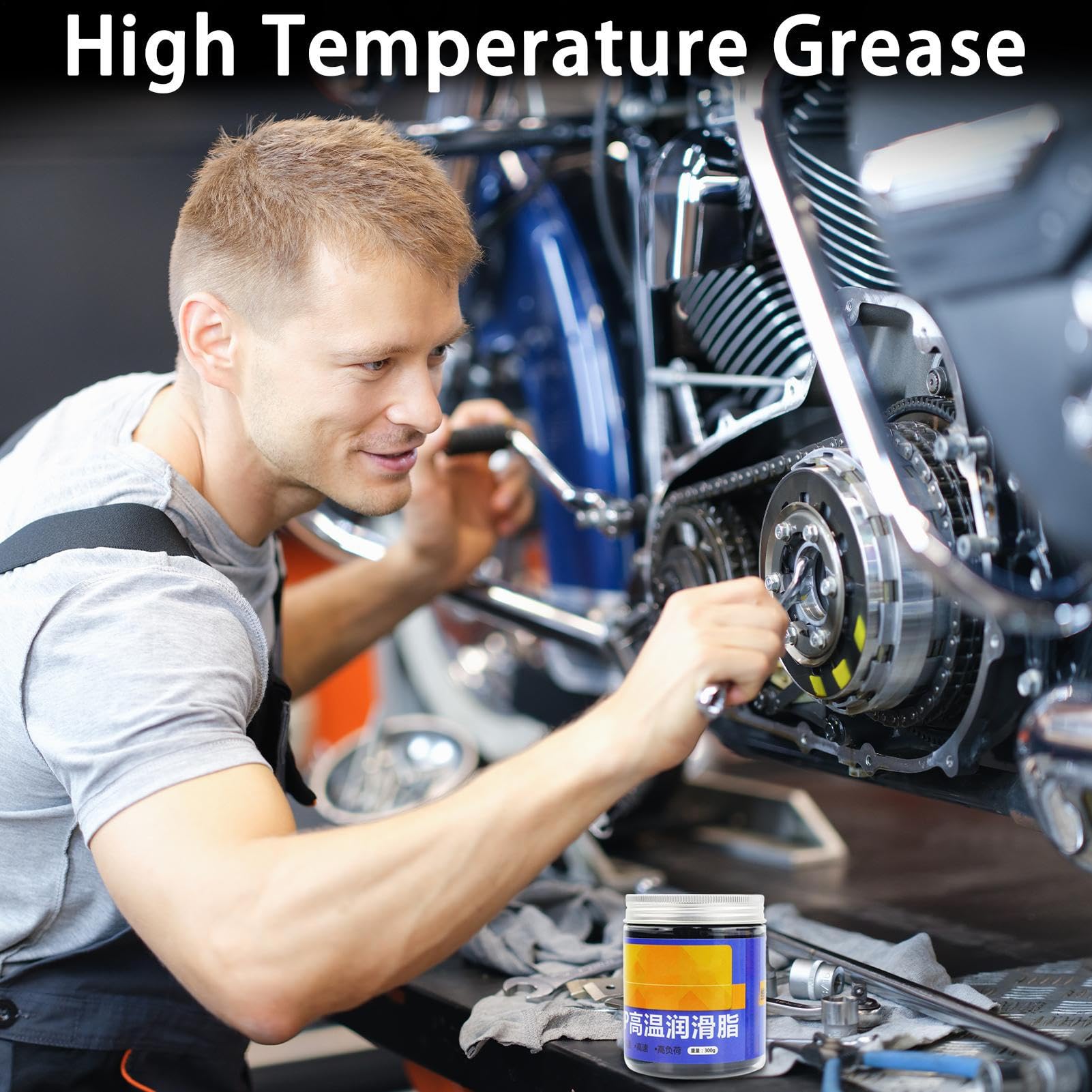 Grasa para Cojinetes Marinos,Lubricante Multiusos para Tractores | Lubricante para Moto Camión Suspensión de Frenos Maquinaria Agrícola Remolque