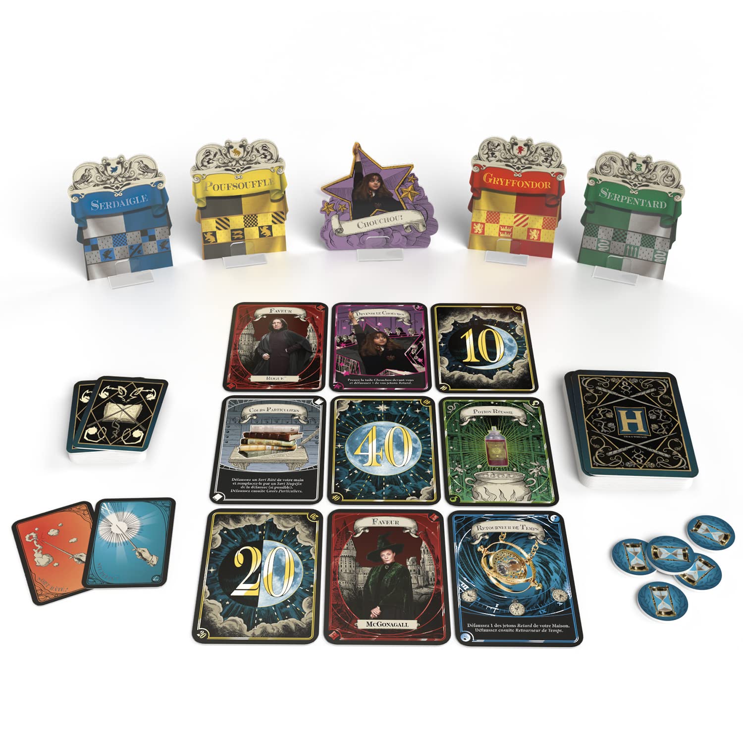 Asmodee - Harry Potter : Stupéfix ! Jeu de Société pour Adultes et Enfants dès 8 Ans - Jeu de Cartes - Jetez des Sorts à Vos Adversaires - avec 8 Baguettes - 4 à 8 Joueurs - 30 Min - en Français