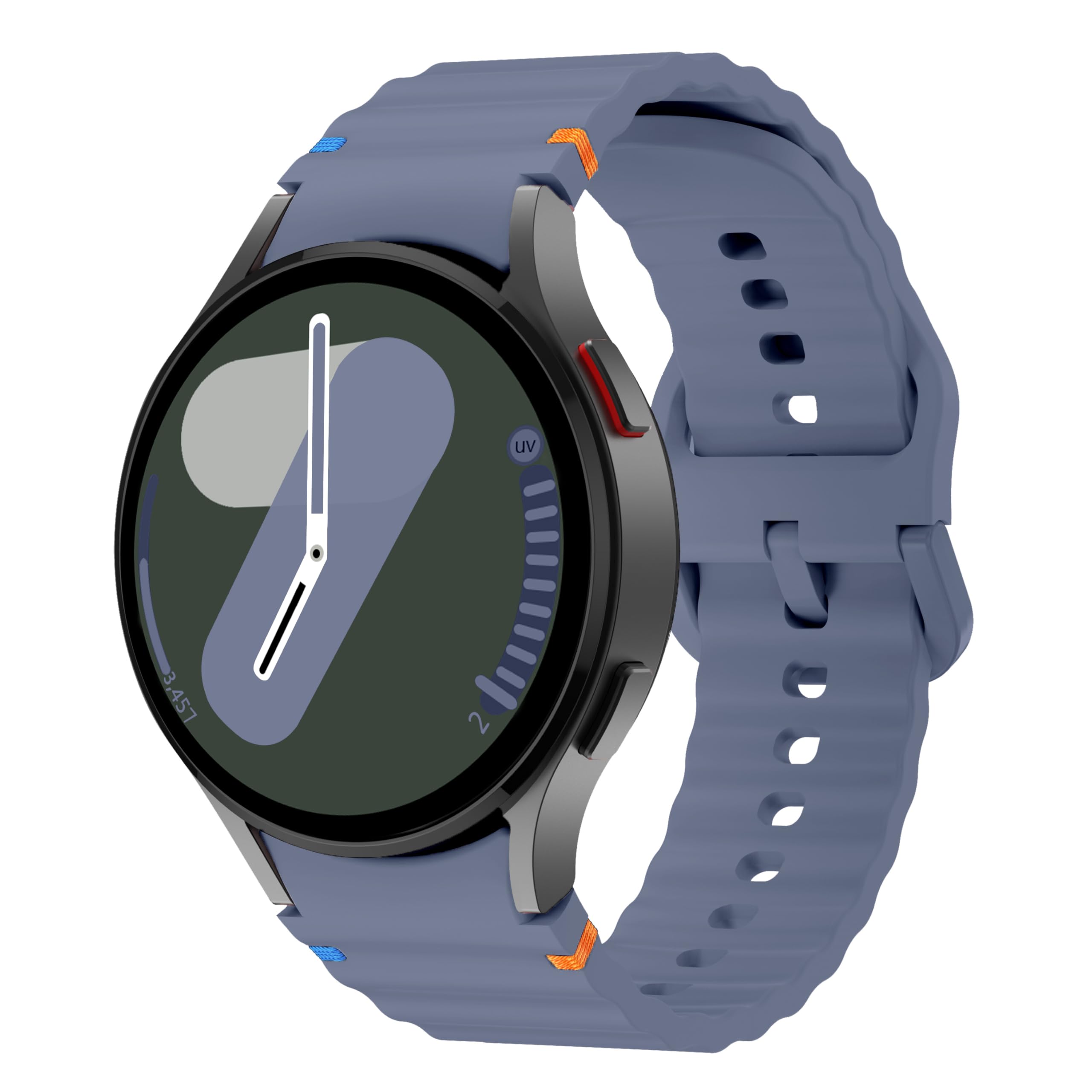 Armbänder Kompatibel mit Samsung Galaxy Watch 7 6 5 4 Armband 40mm 44mm, Weiche Silikonarmbänder für Galaxy Watch 40 mm 6 5 4 Armband 40mm 44mm classic 43mm 47mm