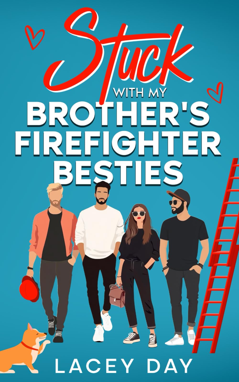Stuck with my Brother's Firefighter Besties: A Spicy Small Town Reverse Harem Romance (Men of Medford)