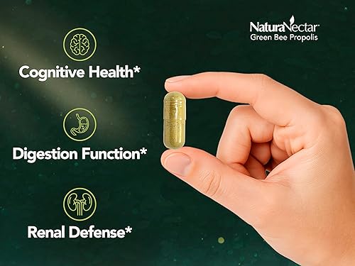 Miniatura 4 de NaturaNectar Propóleo de abeja verde | Contenido certificado por NSF | Propóleo brasileño premium | Alivio del cuidado | Apicultura ética y de