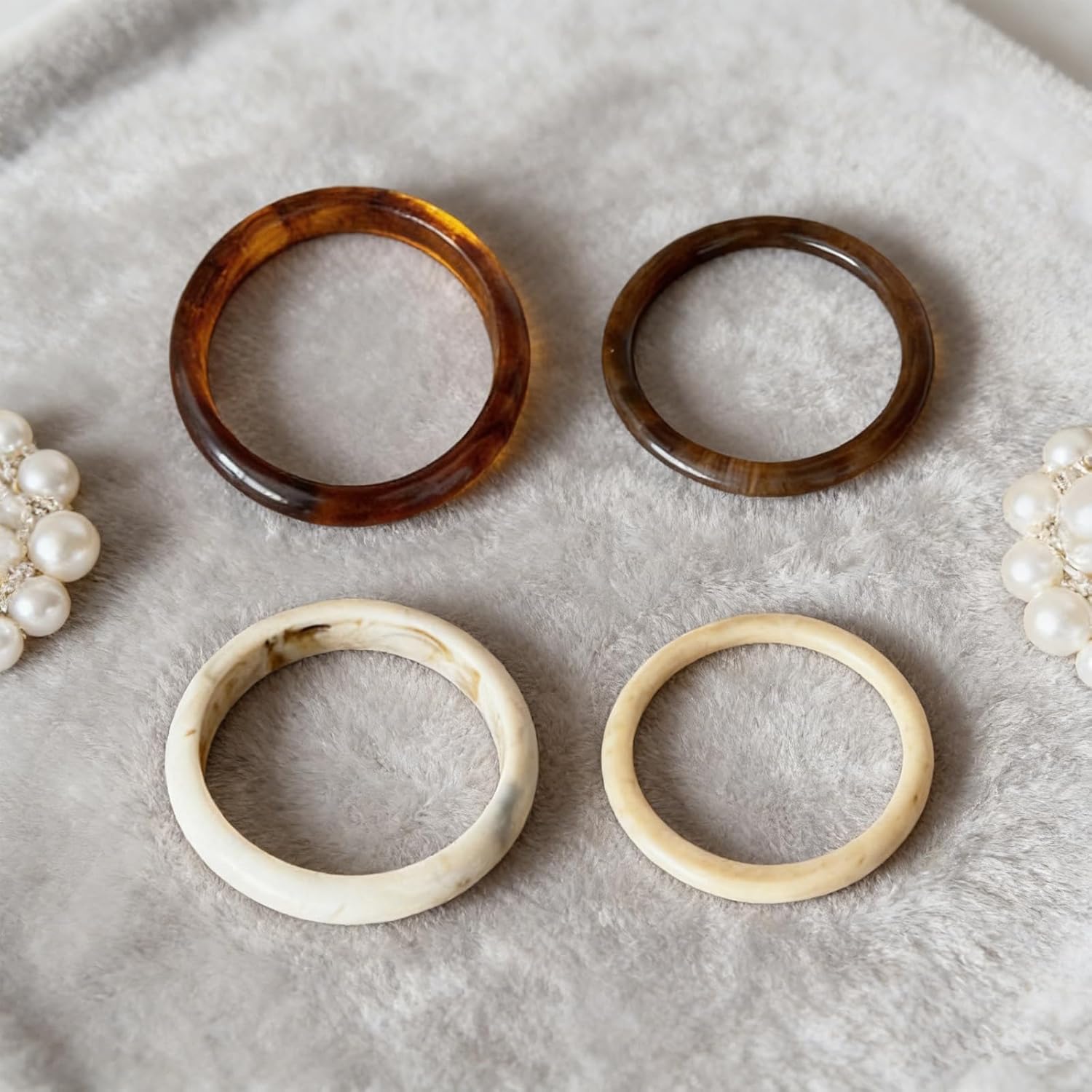 4 Pcs Chunky Acrylic Bangles Breacelets for Women, Boho Plus Size Bracelets Plastic Bangle Bracelets Punk Bangle Geometric Wide Bracelets Valentines Jewelry Gifts - Image 7