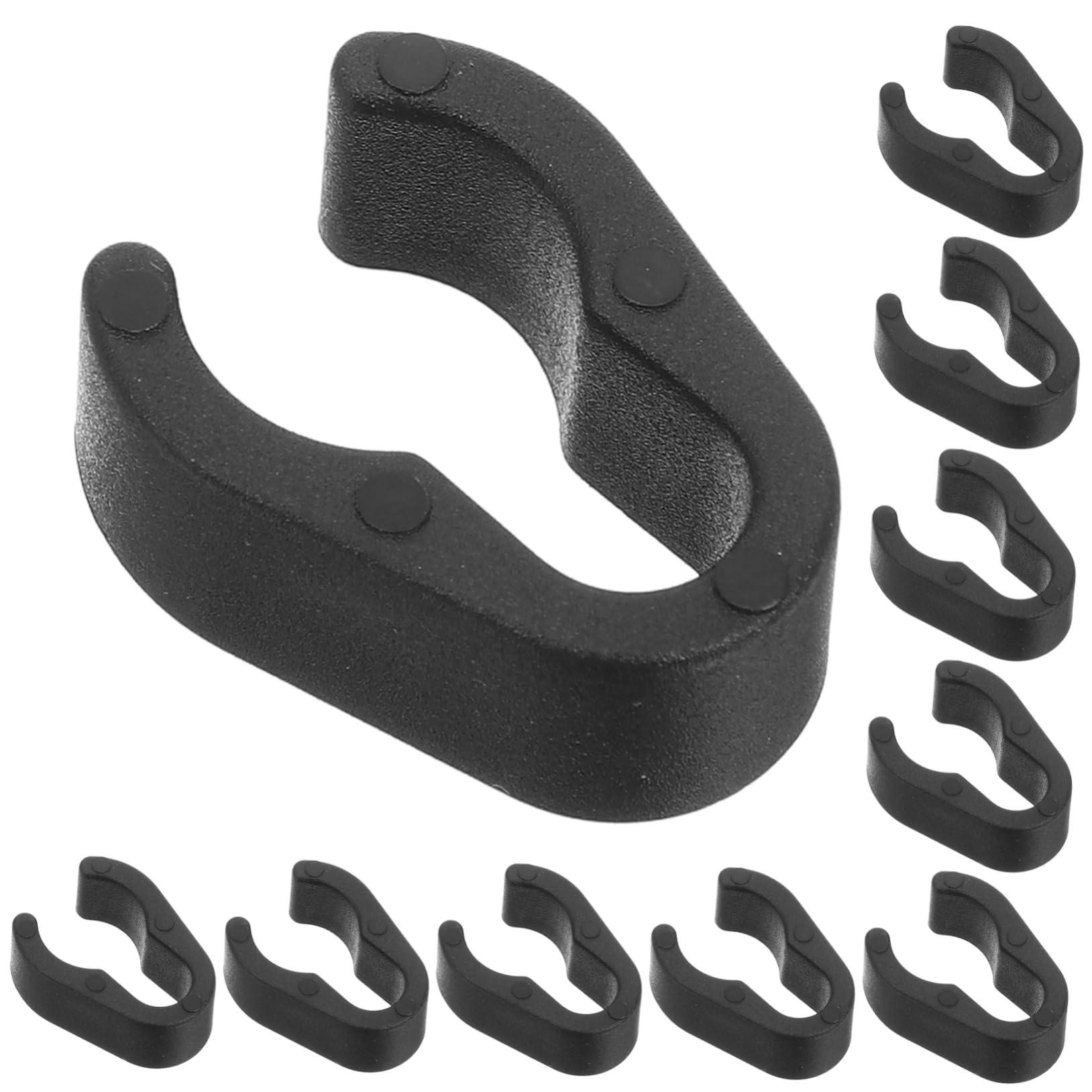 VANZACK 10pcs Mic Cable Clips Cord Clamps for Microphone Accessories Flexible and Durable Design for Stage Home Use Easy Installation and