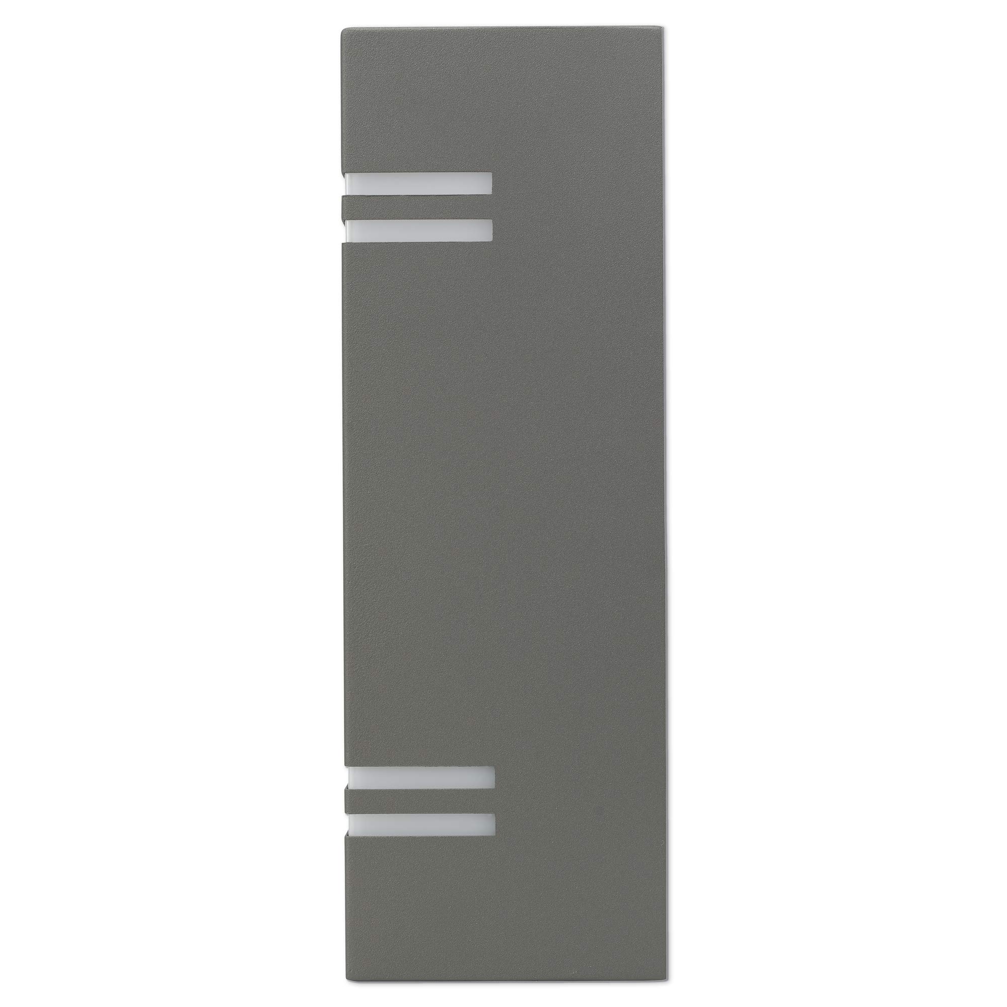 Außen-Wandleuchte Anthrazit eckig aus Aluminium - GU10 Wandlampe für Außen und Innen, IP44 - Wandbeleuchtung up und down 25cm Außenleuchte Außenlampe - Außenwandleuchte
