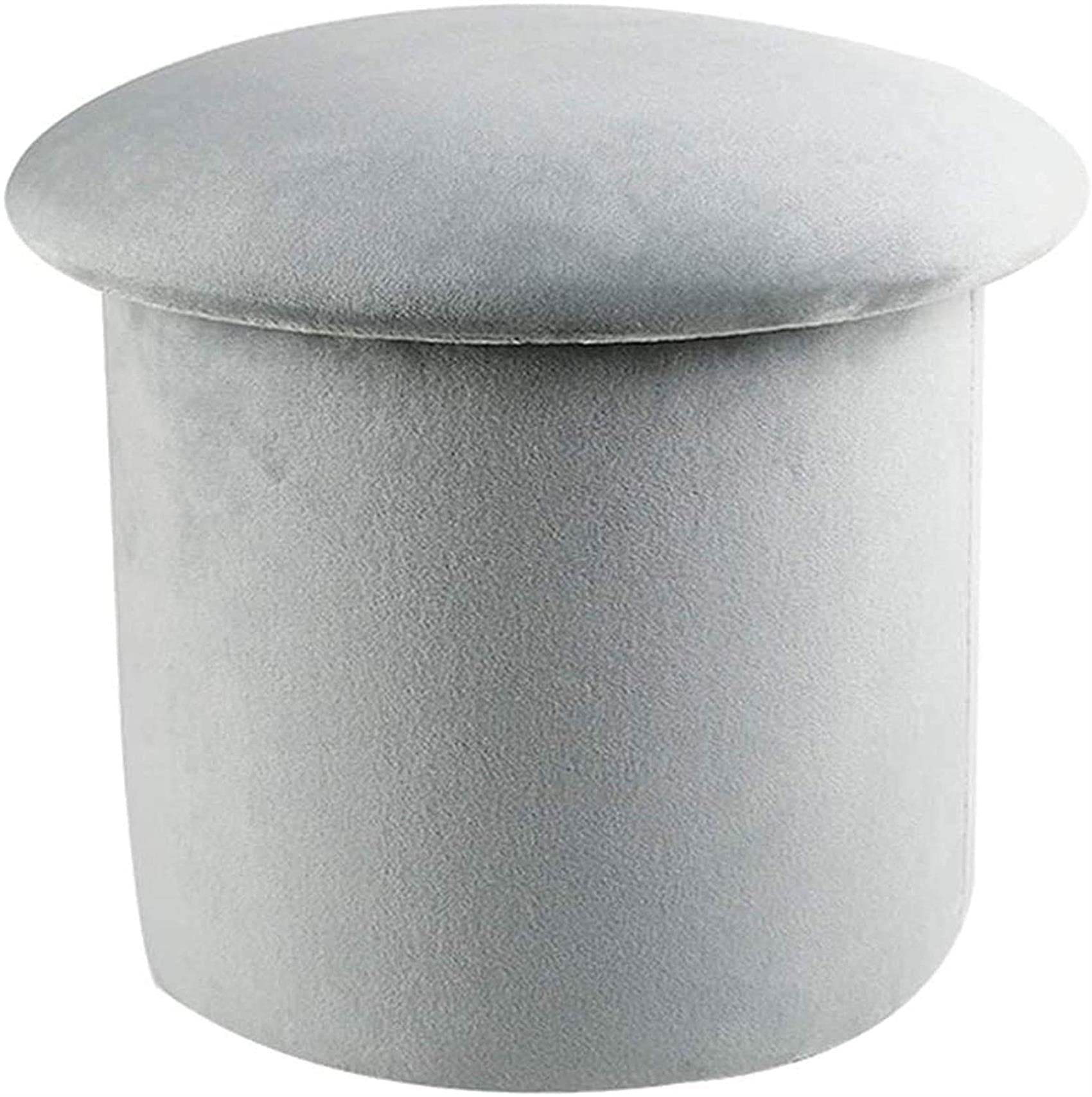 Pouf coffre de rangement capitonné en tissu pour salon et entrée