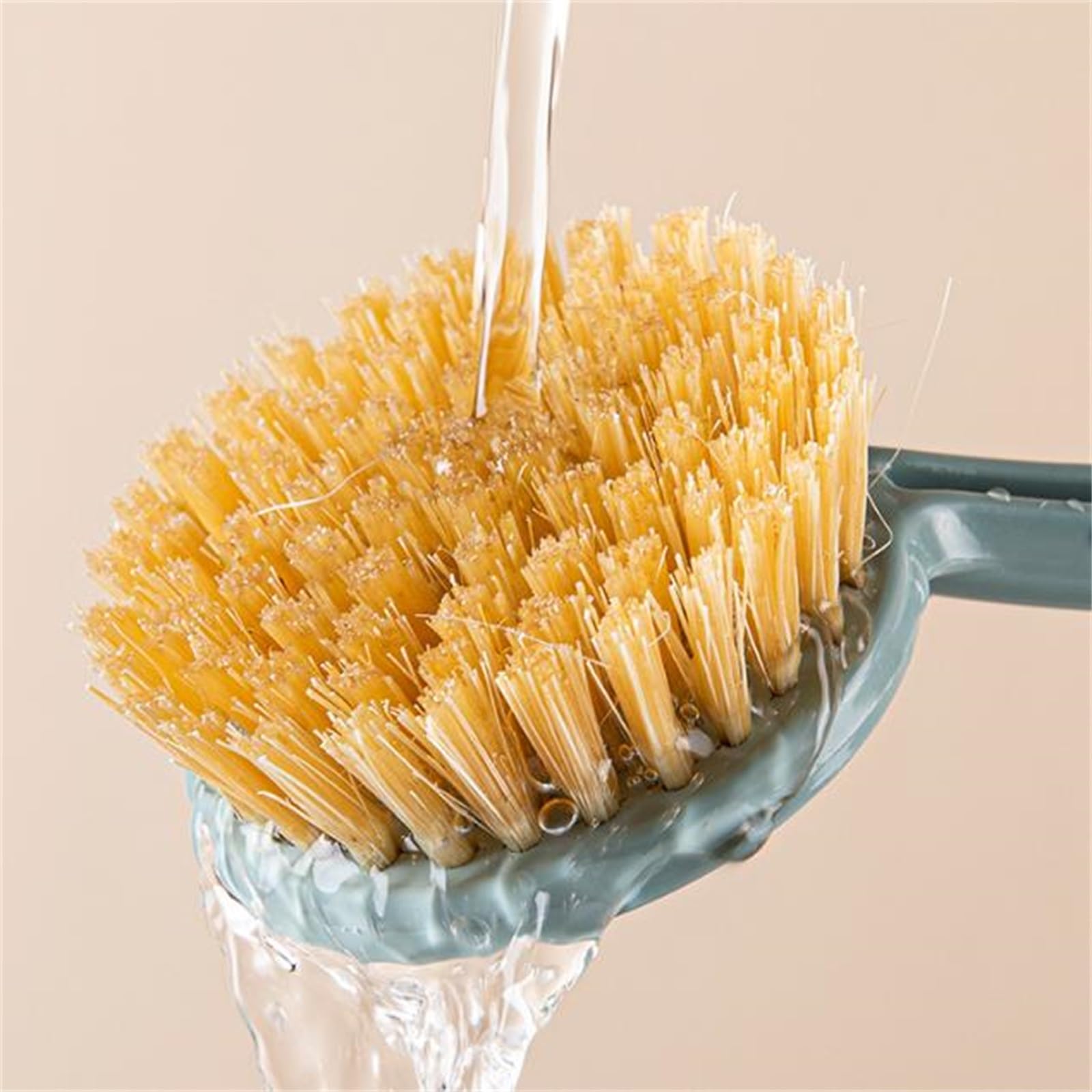Cepillo para Ollas de Cocina Cepillo de Limpieza for lavavajillas con Mango Largo Madera for Cocina para Fregaderos y Encimeras de Cocina