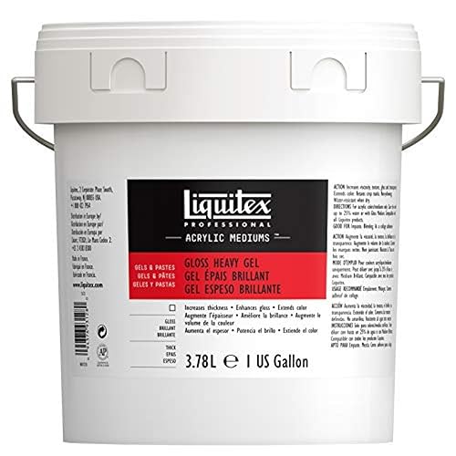 Liquitex Professional Gloss Heavy Gel Medium, 3.78L (128-oz) - Gloss Heavy Gel - 128-oz
