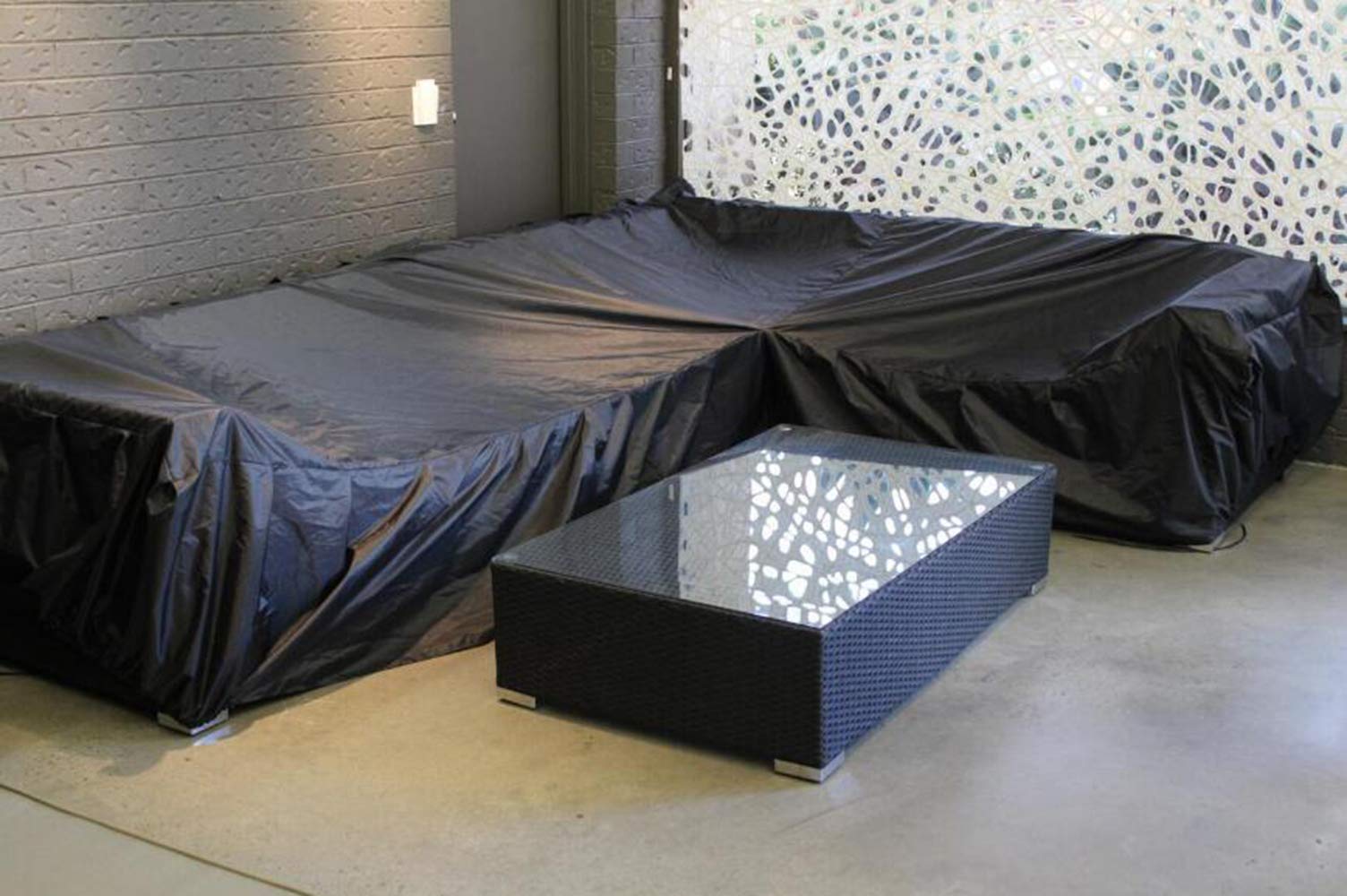 Copridivano Impermeabile Per Divano Angolare | Forma A V | Tessuto Oxford 210D | 215 Cm - Foto 9