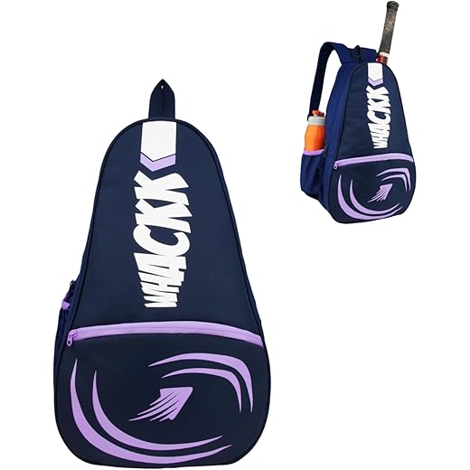 WHACKK Ace 28L Lavender Blue Badminton Tennis Pickleball Bag|Unisex|Lightweight|Shuttle Bag|Shoe Pocket|Backpack Style|Spacious Storage Compartment for Clothes|Rackets Tennis-6 Badminton-8
