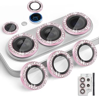 Camera Lens Protector for Samsung Galaxy S26 Ultra, Diamond Pink