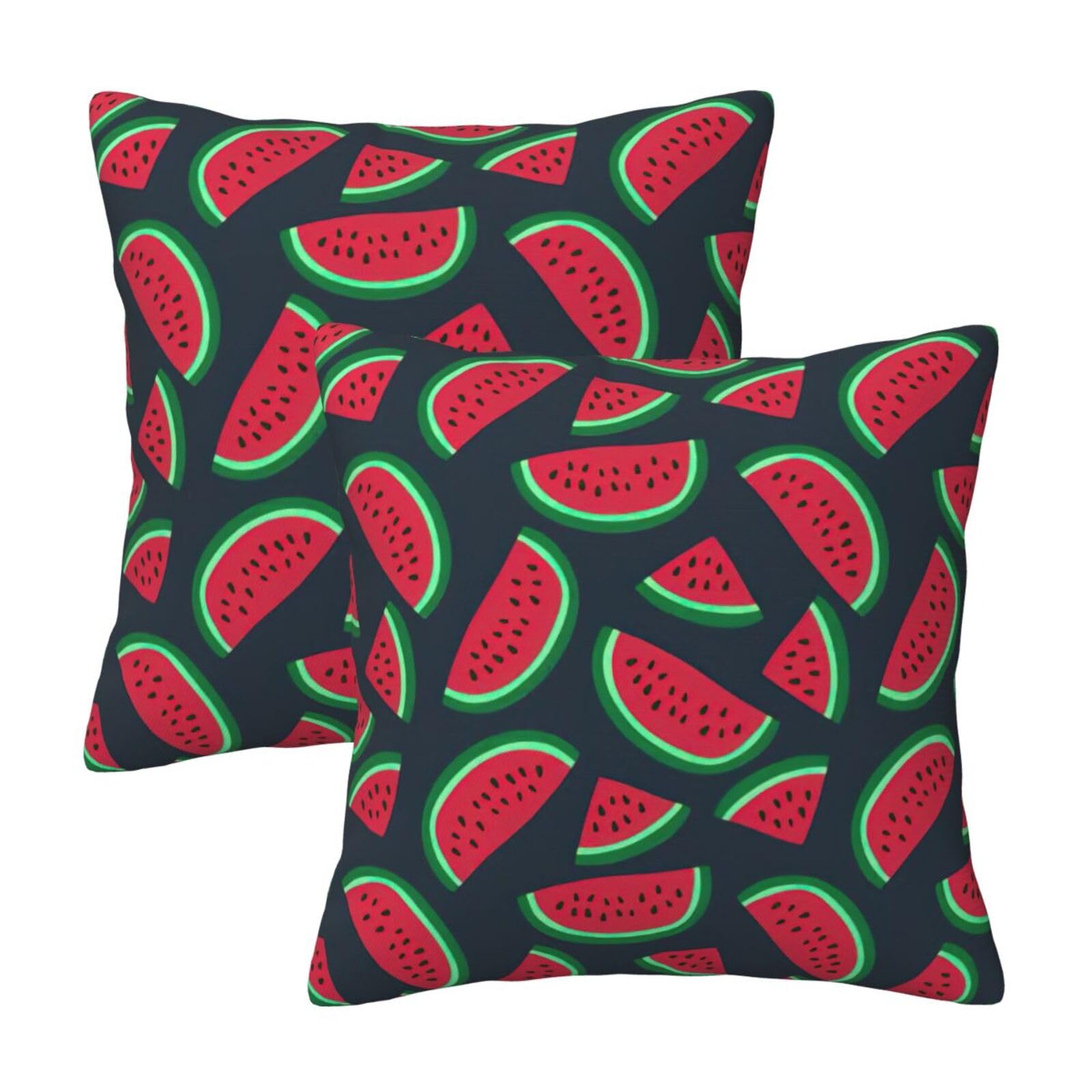 RRhgipp Red Watermelon Throw Pillow Cases Decorative Cushion Covers Couch Bed Sofa Decoration Xmas Gifts Bed