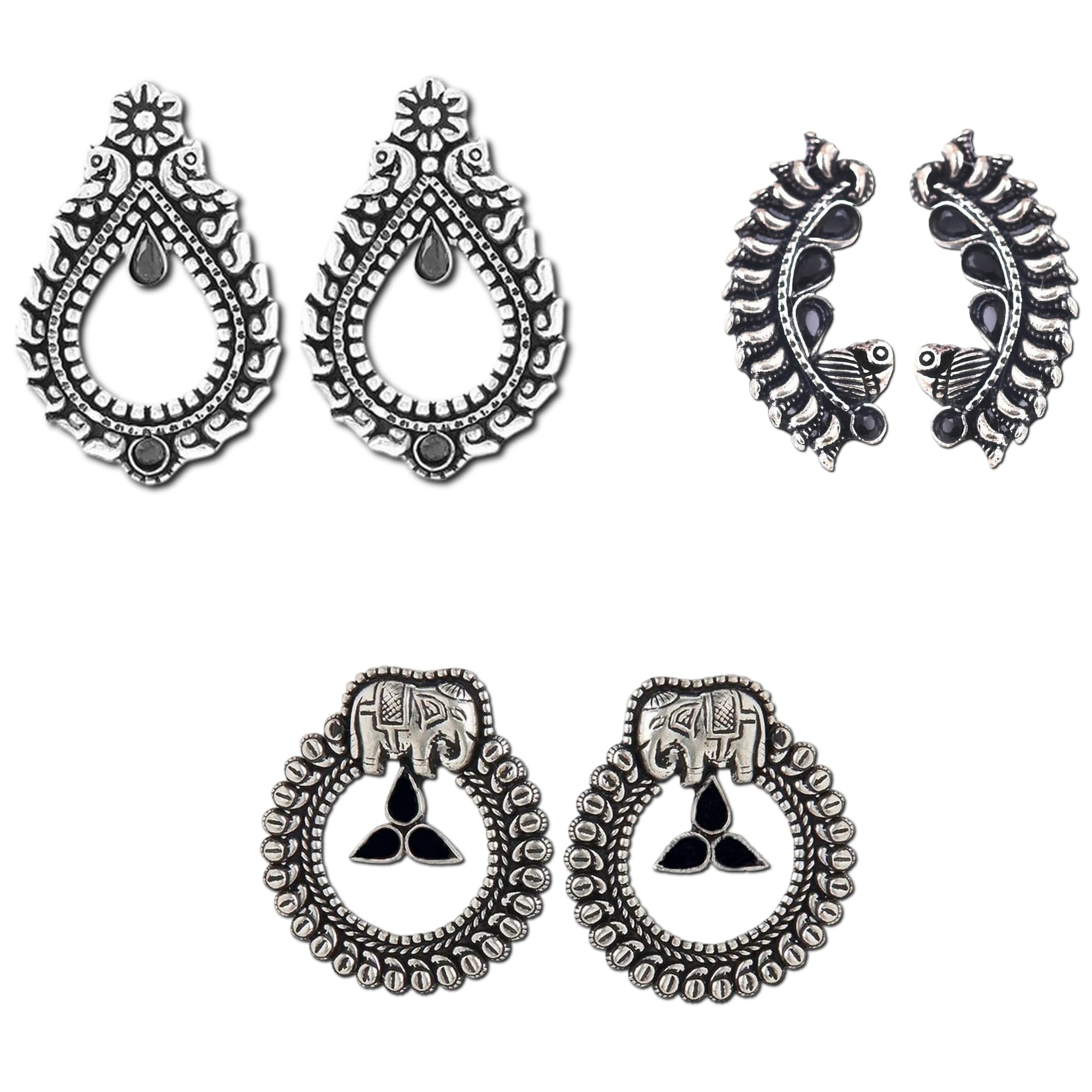 See full amazon price history chart for VAMA Fashions Premium Boho Gypsy Style German Silver Oxidised Afghani Tribal Stud Earrings Combo Set for Women & Girls VAMA Fashions Premium Boho Gypsy Style German Silver Oxidised Afghani Tribal Stud Earrings Combo Set for Women & Girls (B0D77KZRJ3) Amazon Price History, Amazon Price Tracker
