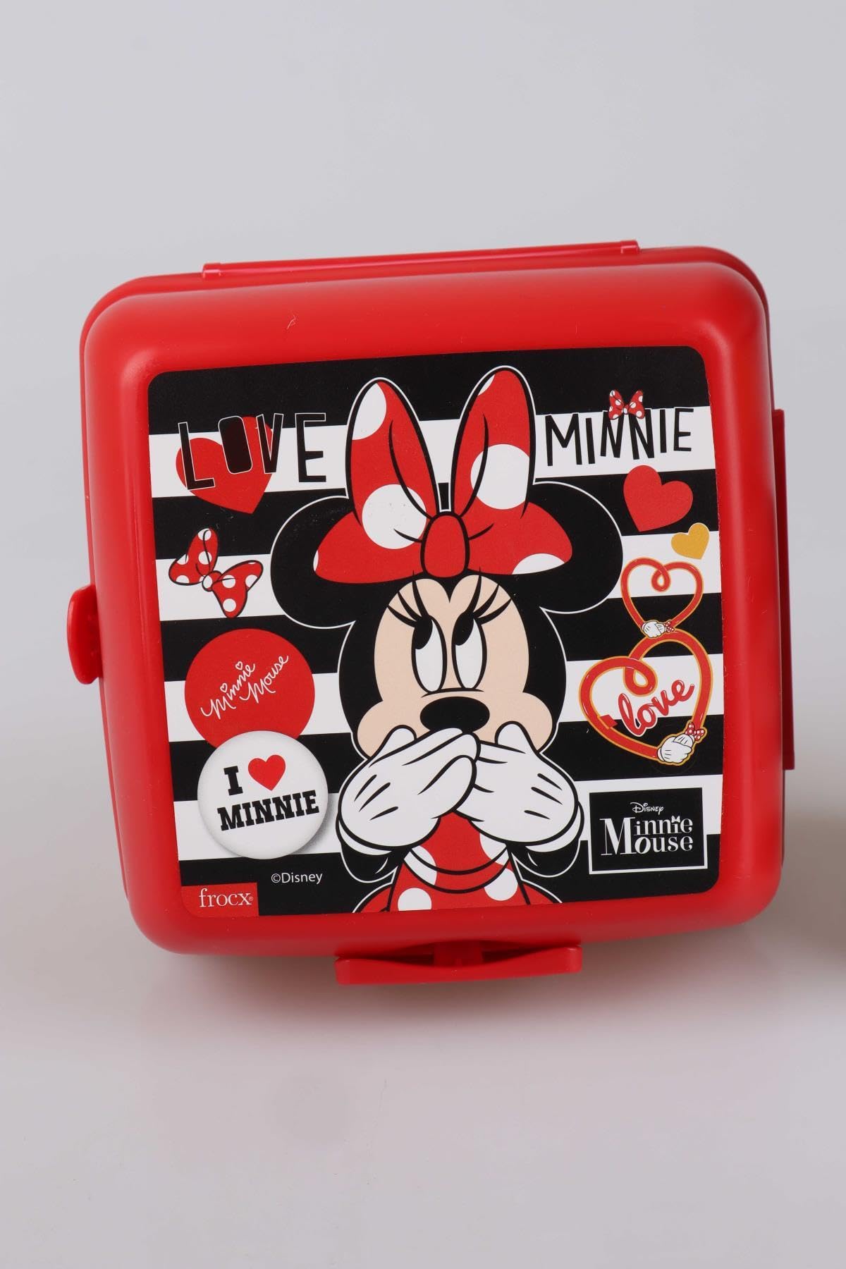 Minnie Mouse Lisanslı Beslenme Çantası, Beslenme Kutusu ve 500 ml Tritan Matara Seti, Kırmızı