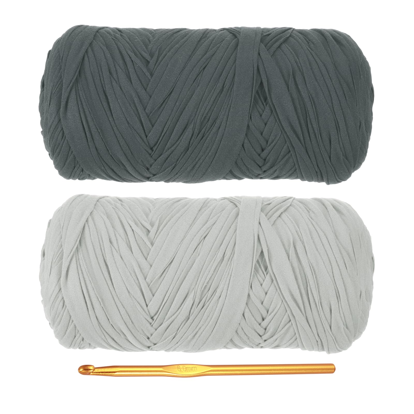 PATIKIL T-Shirt Yarn for Crocheting with 1 Crochet Hook