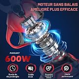 Sécateur Électrique Sans fil, MHPRO 30mm Secateur Electrique avec 2 Batteries de 2000mAh et Écran LCD, Secateur a Batterie Moteur Sans Balais Pour la Taille, Le Jardinage, Les Arbres Fruitiers. - 2
