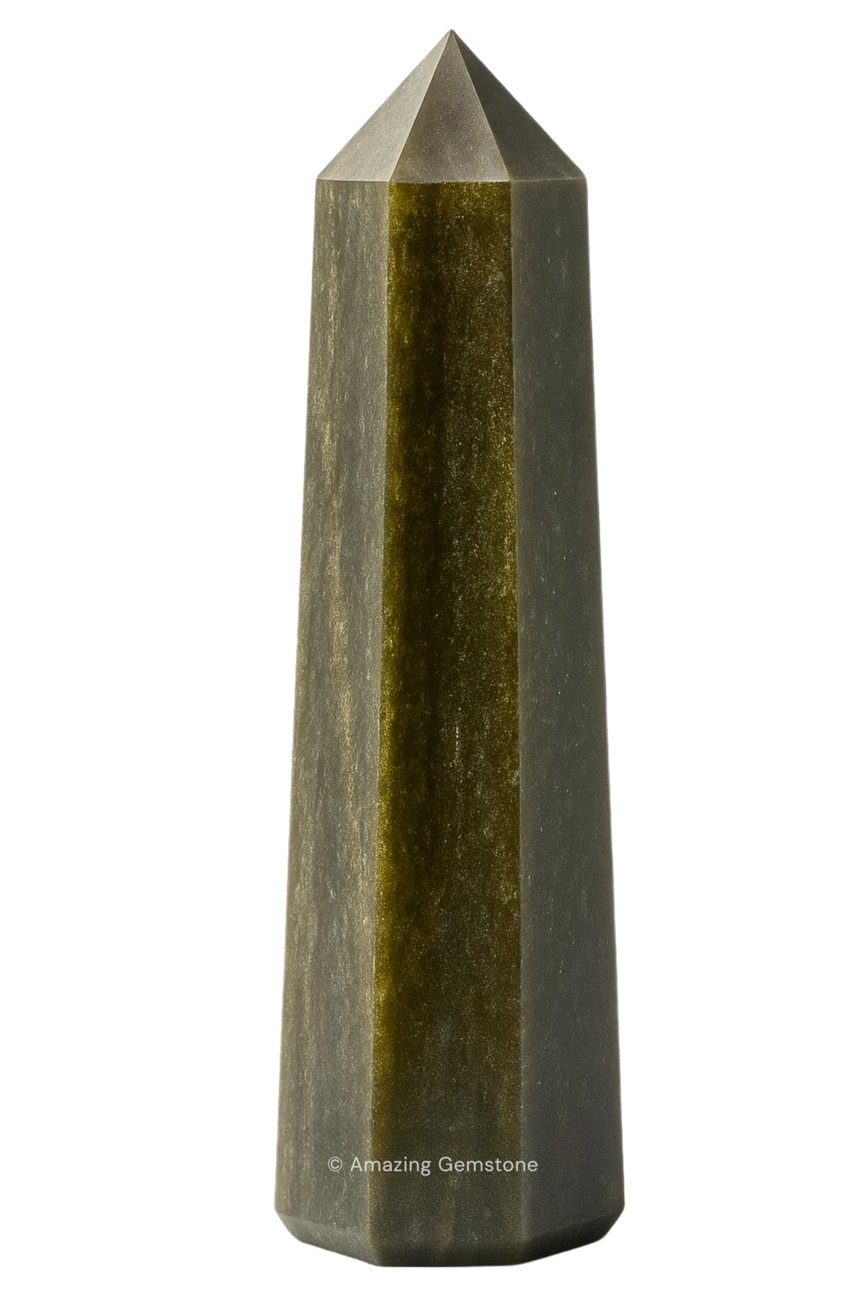 Amazing Gemstone Golden Sheen Obsidian Crystal Towers - Natural Healing Crystal Point Obelisk for Reiki Healing and Crystal Grid (2" to 3" INCH)