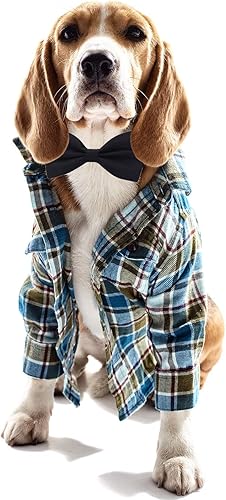 Miniatura 5 de Amajiji Pajaritas formales para perros medianos y grandes (D114 100% poliéster) (negro)