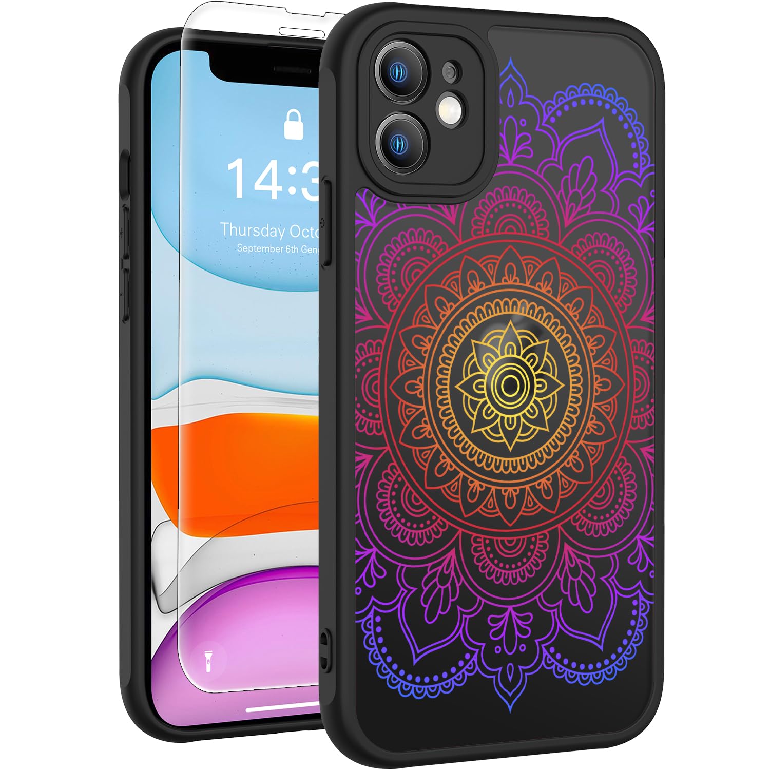 Protection objectif iPhone 12 coque antichoc avec verre écran - 8