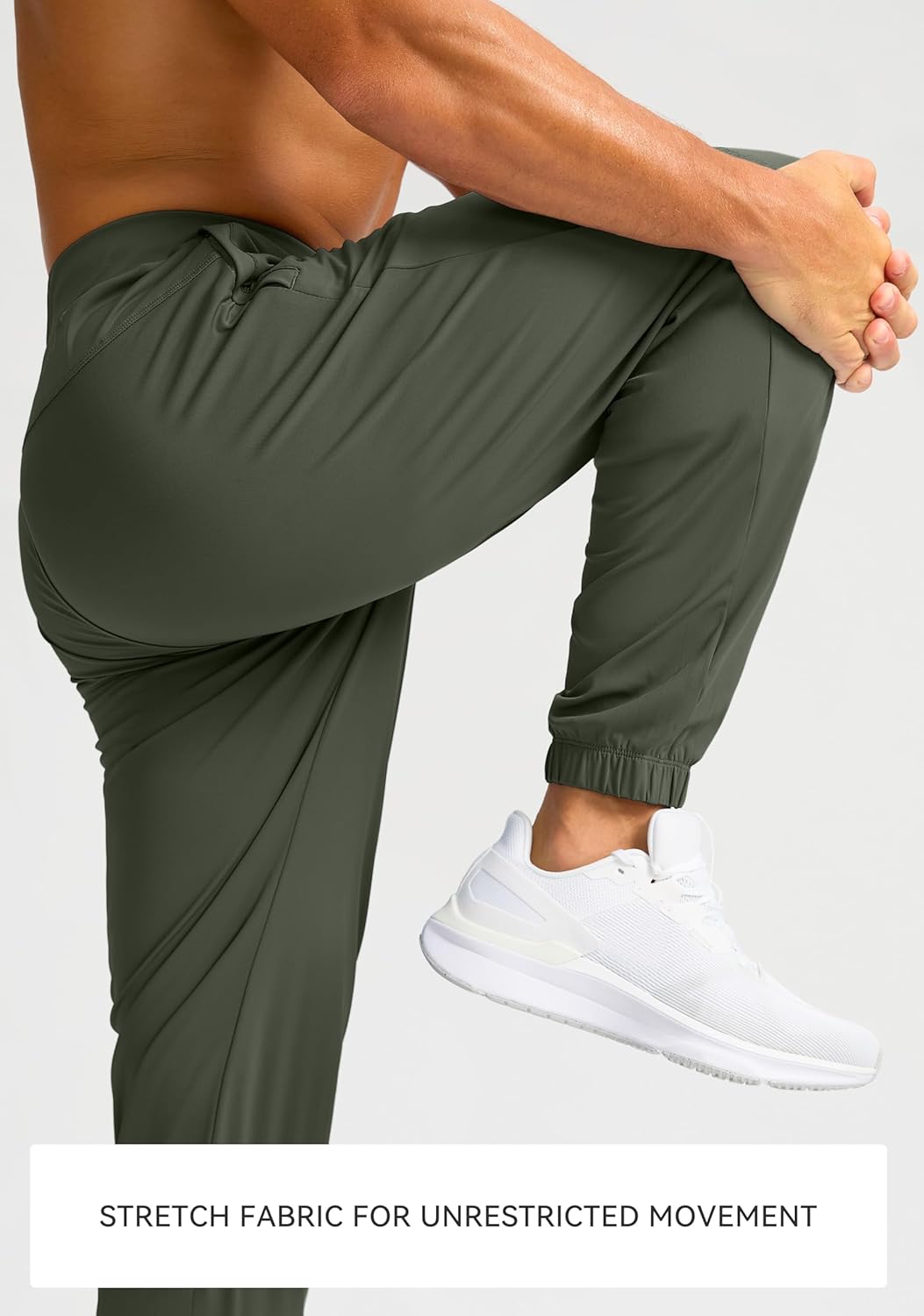 Soothfeel Men's Joggers with Zipper Pockets Golf Joggers Lightweight Sweatpants Athletic Workout Pants for Men Track - Image 4