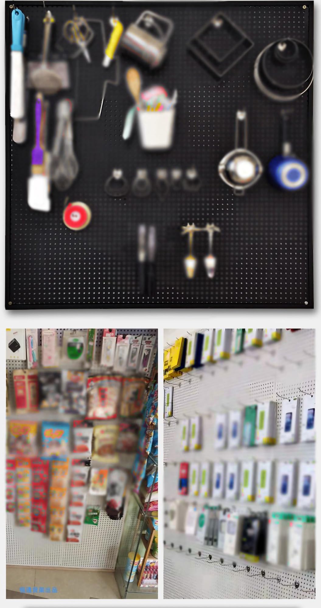 ALIGMA Pegboard Wall Organizer Panel Thuis en Kantoor Opslag Keuken Organisatie Wandmontage Pegboard Combo Rack Mount (Kleur: Zwart, Maat: 40x100cm/15,7x39,3in ALIGMA Pegboard Wall Organizer Panel Thuis en Kantoor Opslag Keuken Organisatie Wandmontage Pegboard Combo Rack Mount (Kleur: Zwart, Maat: 40x100cm/15,7x39,3in
