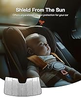 Vista 4 de Combo de parasol para parabrisas y portón trasero para Chevy Silverado 2500/3500 HD 2019-2025 Crew Cab (puerta trasera no abierta), reversible