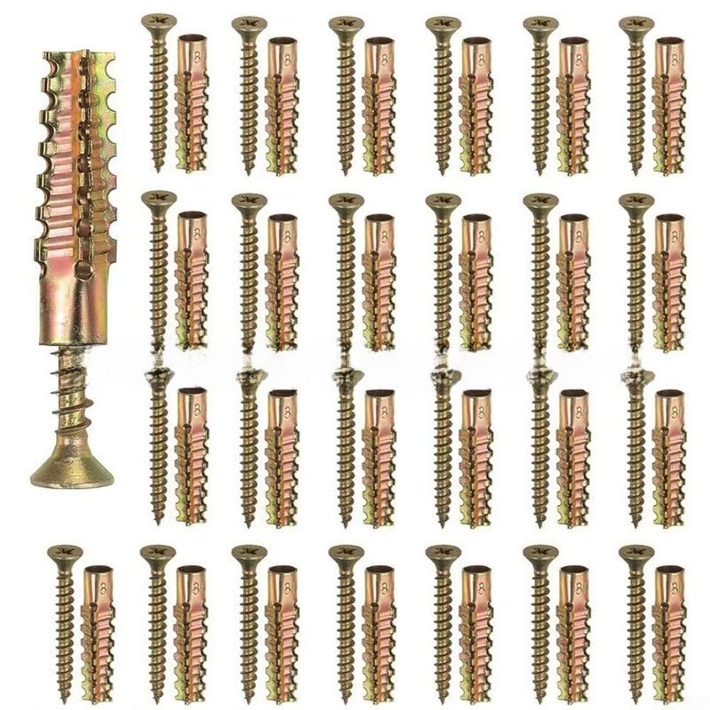 50pcs Anclaje Metálico Dentado para Hormigón Expansión(32MM*8MM)