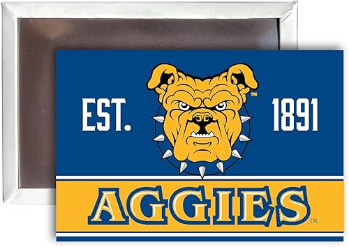 Imán para nevera de North Carolina A&T State Aggies de 2 x 3 pulgadas, producto oficial universitario