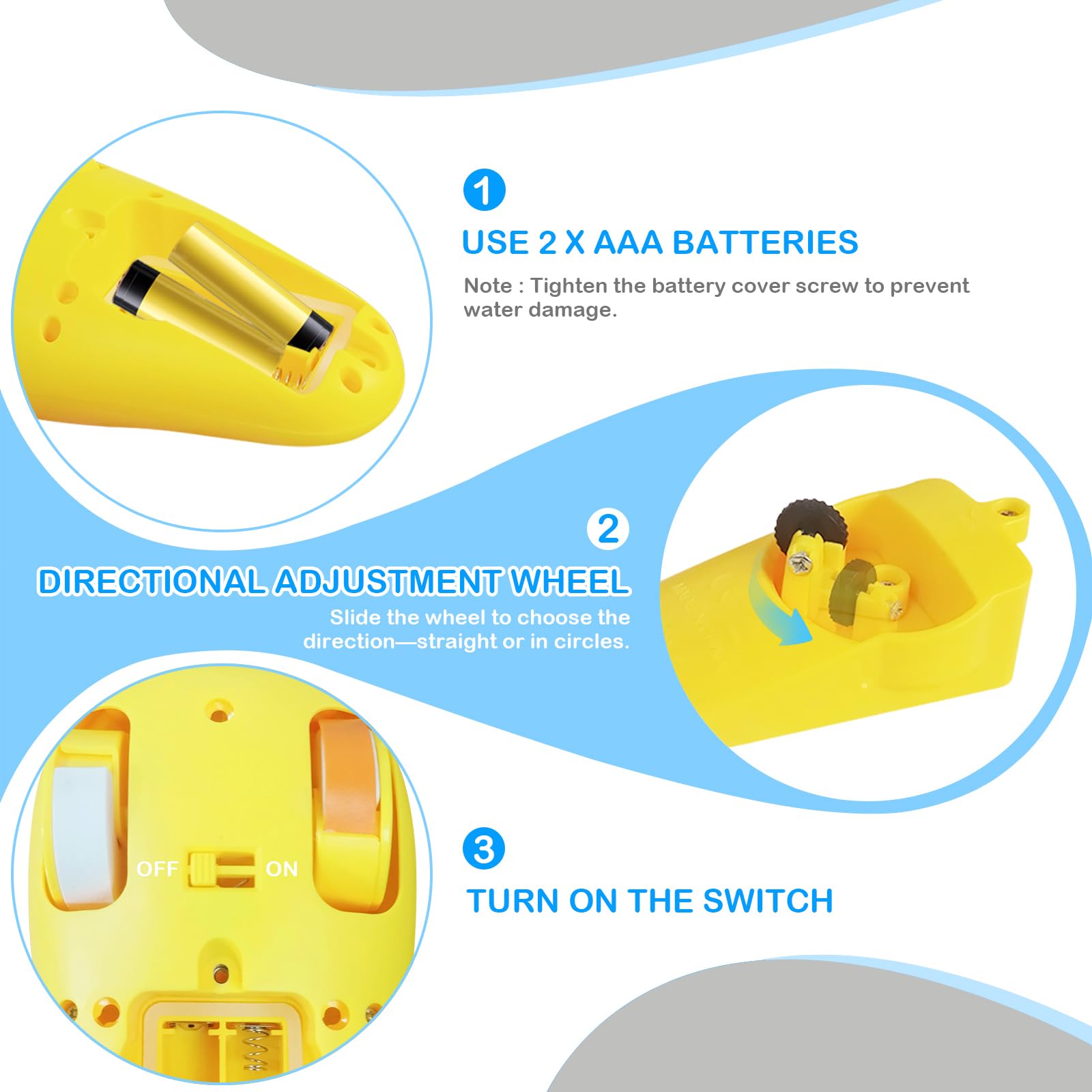 Juguetes de bañera y piscina de pato - Pato realista para caminar | Juguetes de baño impermeables para bebés, regalo para niños y niñas pequeños 6